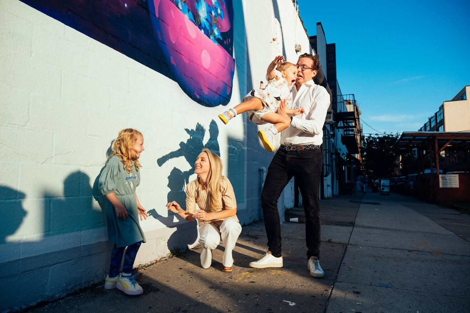 Family session with two girls in Williamsburg